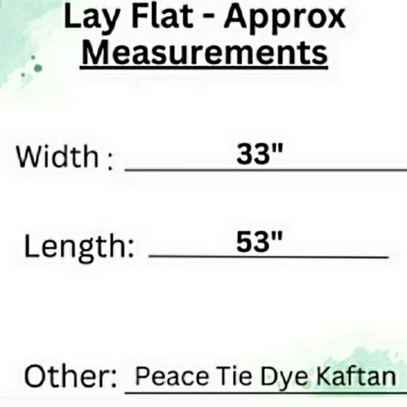 Kaftan Dress Swimsuit Coverup Tie Dye Peace Maxi XL NEW✌️ Last 1 - Picture 7 of 9